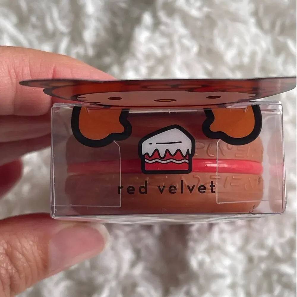 Hello Kitty Macaron Lip Balm Red Velvet Moisturizing Vitamin E Shea Butter NEW